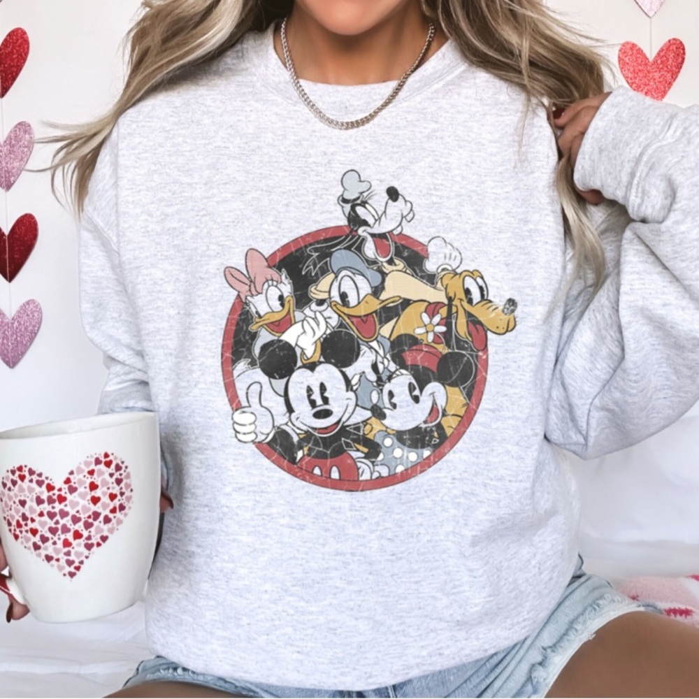 Mickey Mouse Disney Crewneck Womenswear Sweatshirt
